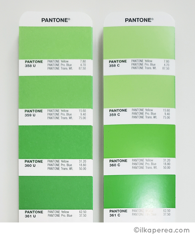 pantone colors green