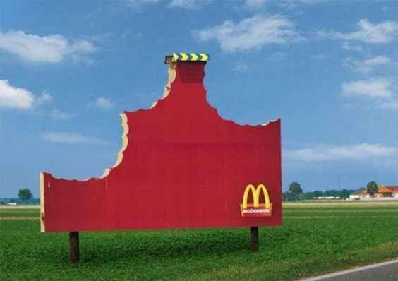 McDonald’s billboard. Photo: puromarketing.com.