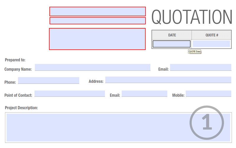 quotation date steps