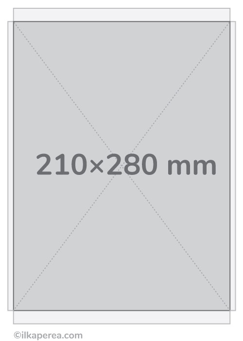Paper Sizes Tolerance Limit: 210×280 mm